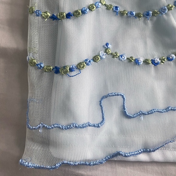 💟 Blue Floral Dress - Picture 5 of 6